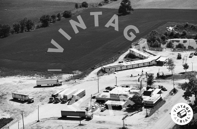 Scale House Restaurant and Motel (Stagecoach Inn) - 1982 Aerial Photo